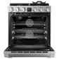 Dacor 30" Professional Dual Fuel Range in Silver Stainless Steel, , large