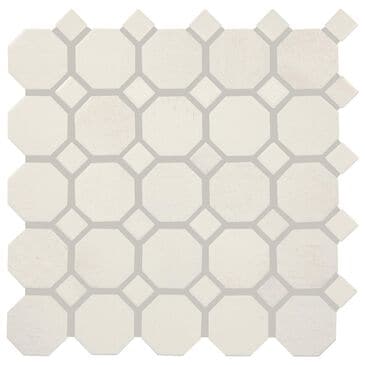 Dal-Tile Relicca Deckle 12" x 12" Octagon Dot Ceramic Mosaic Sheet, , large