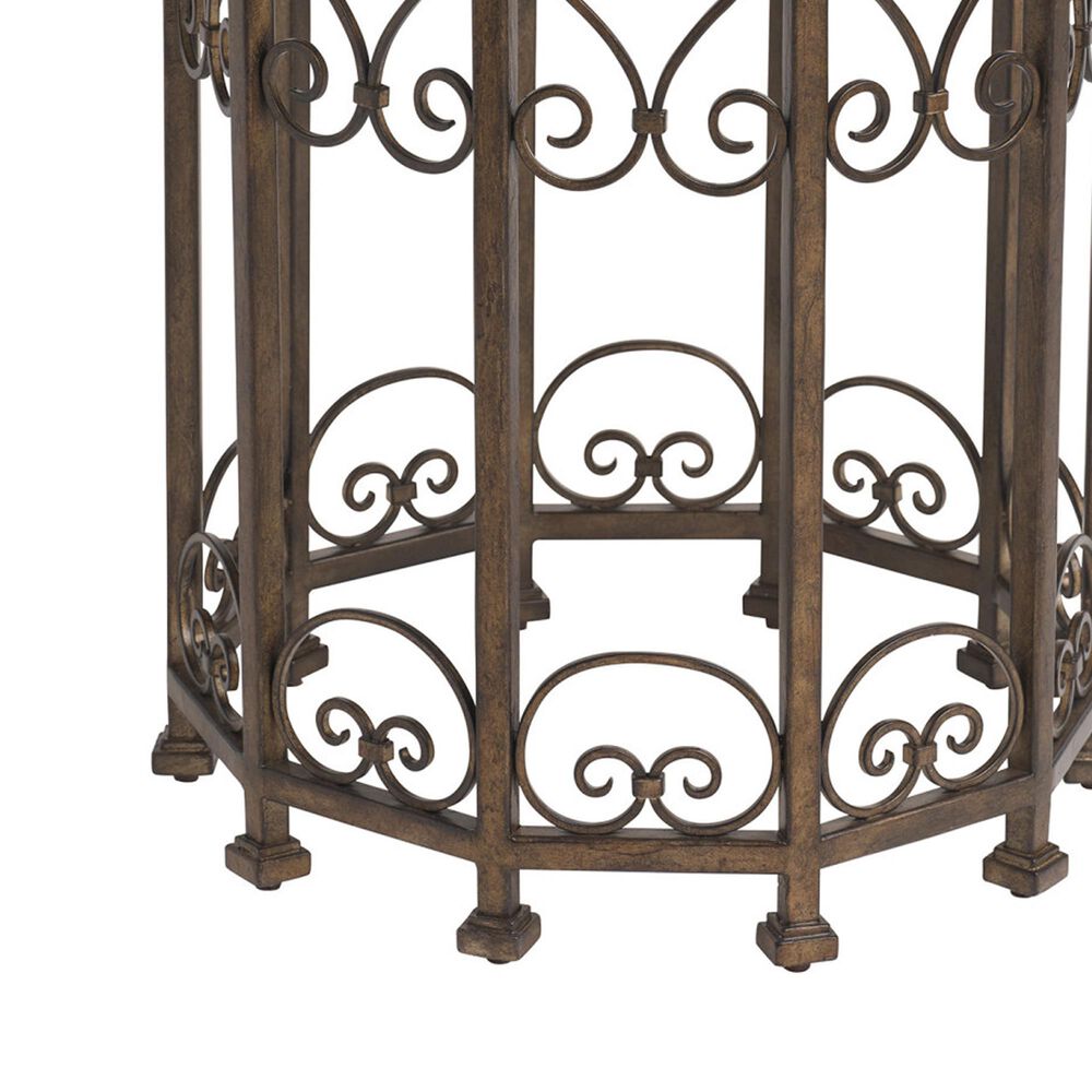 Lexington Home Brands Montecito Lowery Round Accent Table in Bronze, , large
