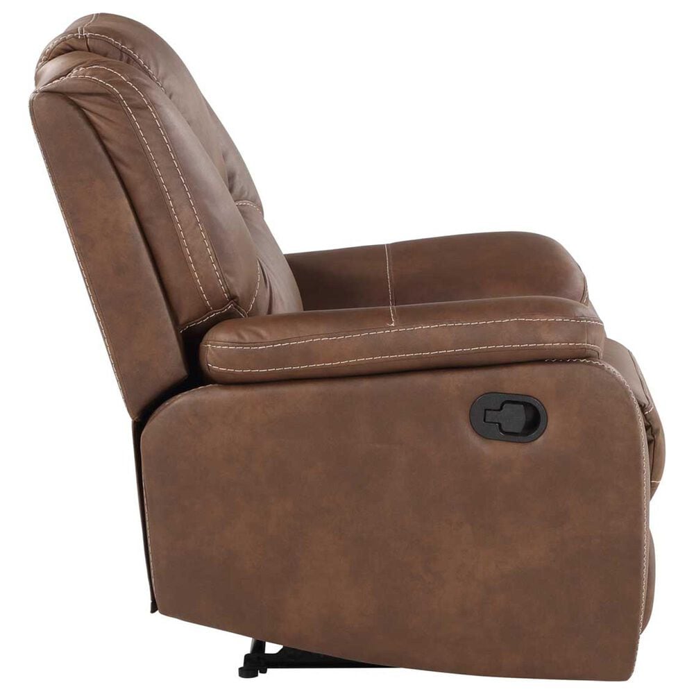 Steve Silver Katrine Manual Recliner in Chestnut Brown, , large