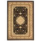 Safavieh Lyndhurst LNH213 6" x 9" Black and Ivory Area Rug, , large