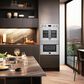 Forno Asti 30" Double Electric Wall Oven with Upper French Door in Stainless Steel, , large
