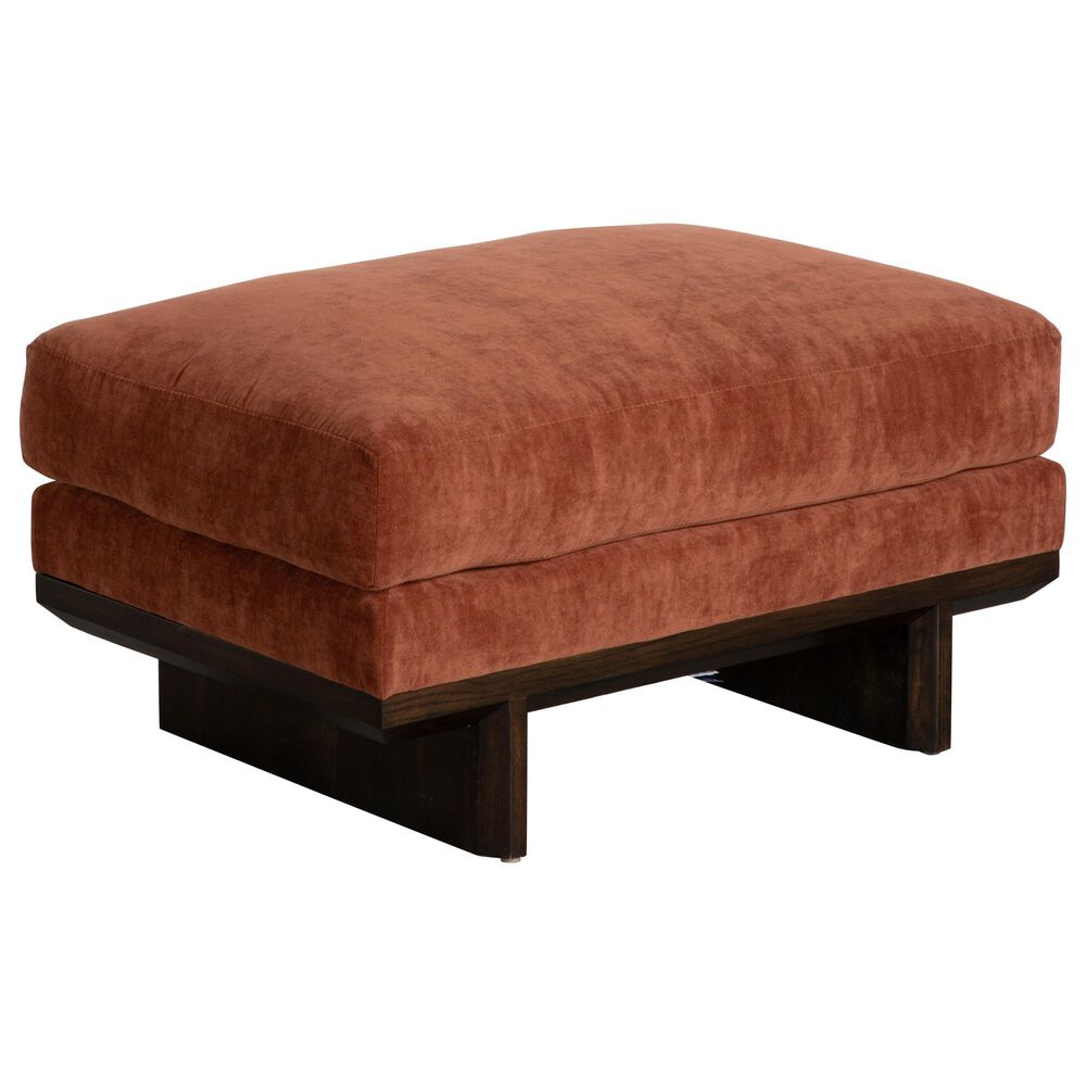 Vanguard Furniture Symmetry Ottoman in Volley Red Rock, , large