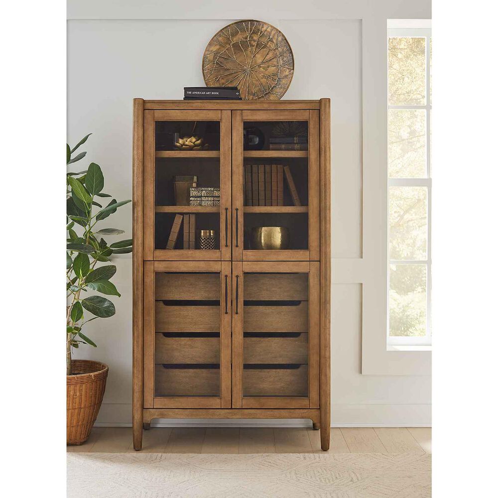 Martin Furniture Lachlan Display Cabinet in Warm Sienna, , large