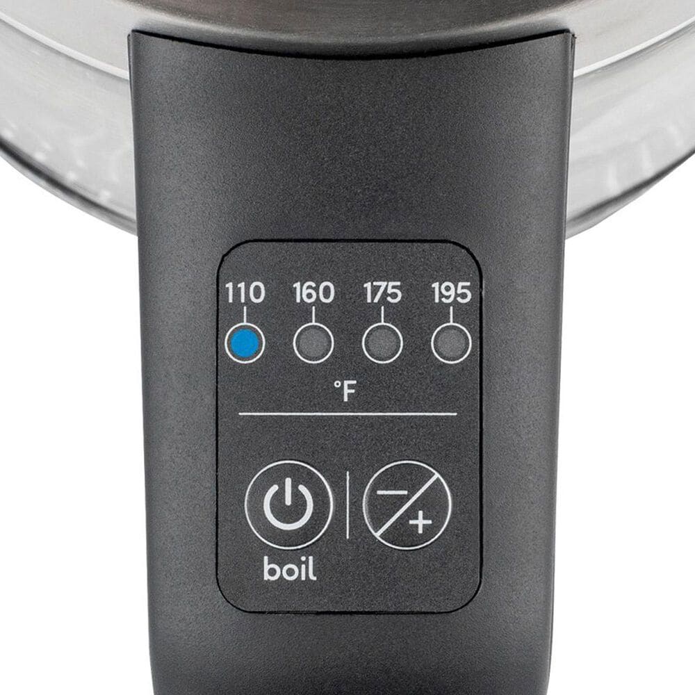 Jura H2O Glass Select 68 Oz Rapid Boil Kettle in Stainless Steel and Black, , large
