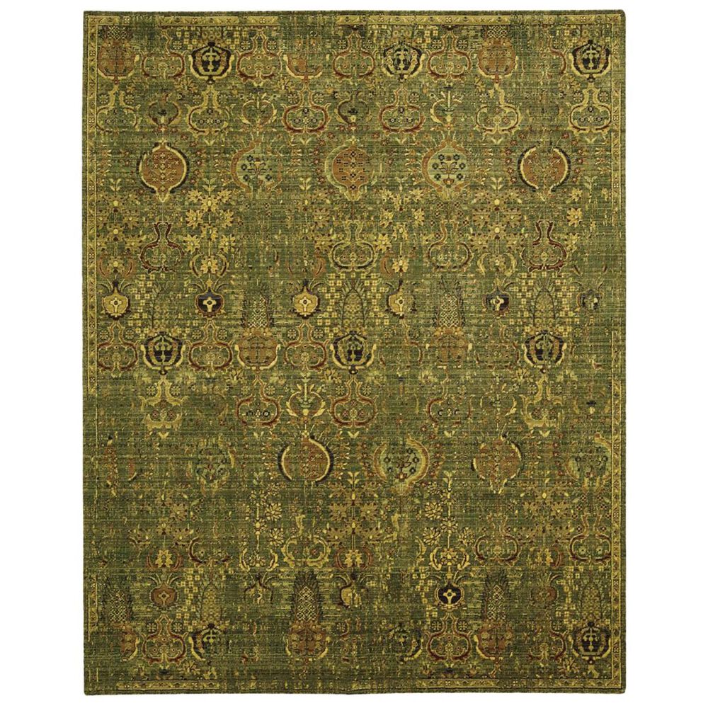 Nourison Timeless TML11 8'6" x 11'6" Green Gold Area Rug, , large