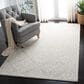 Safavieh Micro-Loop Damask 5" x 8" Silver and Ivory Area Rug, , large