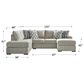 Ashley 2-Piece Sectional in Tan, , large
