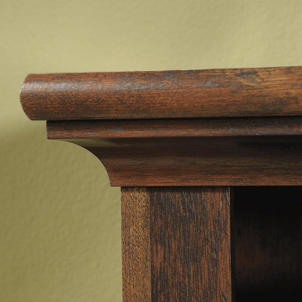 Sauder Harbor View Computer Desk With Hutch in Curado Cherry, , large