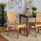 Baxton Studio Lesia Side Chair in Natural Brown and Walnut Brown, , large