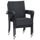CorLiving Parksville 5-Piece Patio Dining Set in Black/Ash Gray, , large