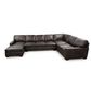 Marlowe Home 4-Piece Stationary Right Facing Sectional in Pancho Walnut, , large
