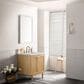 James Martin Vanities Laurent 30" Single Bathroom Vanity in Light Natural Oak with 3 cm Eternal Jasmine Pearl Quartz Top and Rectangular Sink, , large