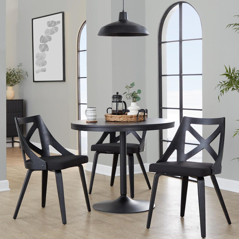 Lumisource Dakota Dining Table in Black - Table Only, , large