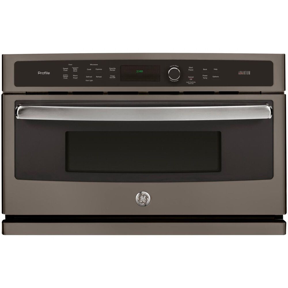 GE Profile 30" Single Wall Oven with Advantium Technology in Slate , , large
