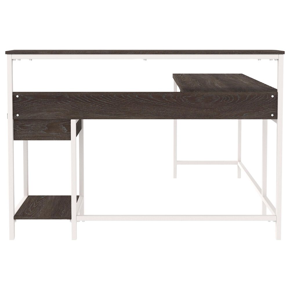 Ashley Dorrinson Storage L-Desk in Two-tone, , large