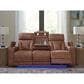 Ashley Point Clear Power Reclining Sofa in Caramel, , large