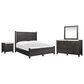 Nicolette Home Plum Creek 4-Piece King Panel Bedroom Set in Ravenwood Black, , large