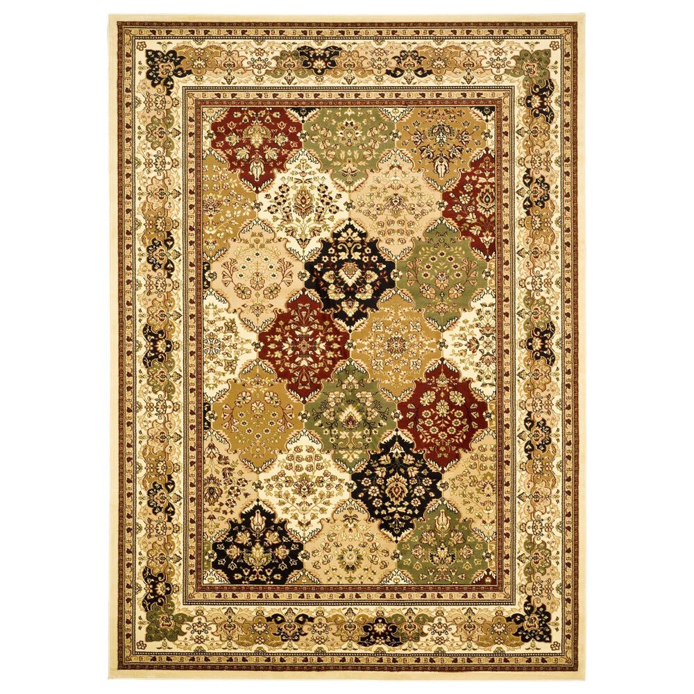Safavieh Lyndhurst LNH221 9" x 12" Multicolor and Ivory Area Rug, , large