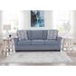 Ashley Carissa Manor Stationary Queen Sofa Sleeper in Denim, , large