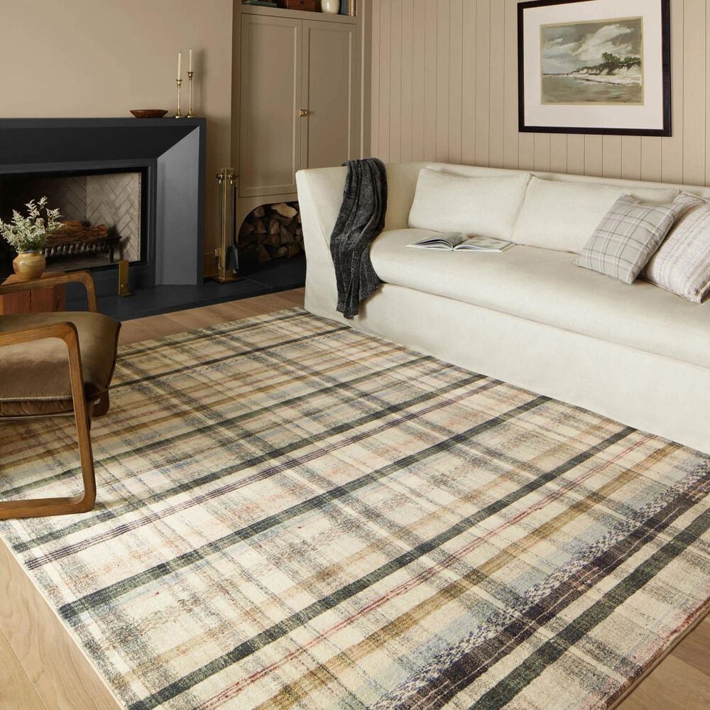 Chris Loves Julia x Loloi Humphrey 7&#39;3&quot; x 9&#39;3&quot; Ivory and Multicolor Area Rug, , large