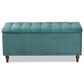 Baxton Studio Kaylee Storage Ottoman Bench in Teal Blue, , large