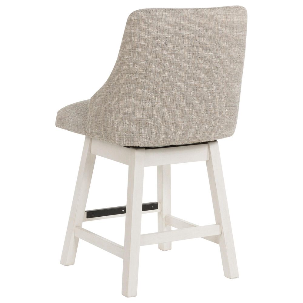 Ashley Robbinsdale Swivel Bar Stool in Antique White, , large