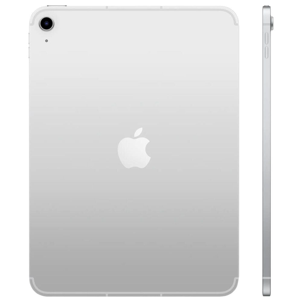 Apple iPad 11-Inch A16 Chip with Wi-Fi + Cellular - 256GB in Silver and 2-Year AppleCare+, , large