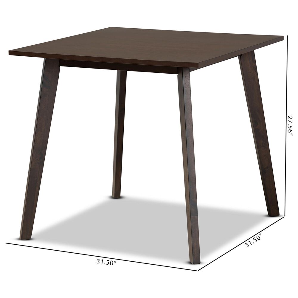 Baxton Studio Britte Dining Table in Coffee Oak - Table Only, , large