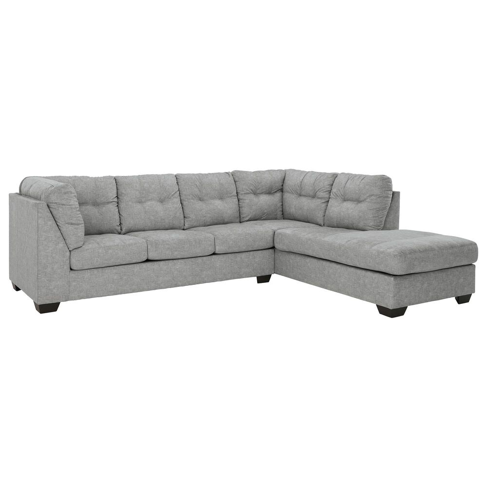 Signature Design by Ashley Falkirk 2-Piece Right Facing Sleeper Sectional with Chaise in Steel, , large