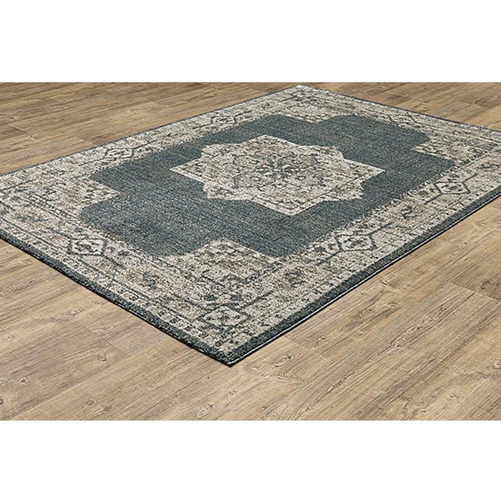 Oriental Weavers Alton 9&#39;10&quot; x 12&#39;10&quot; Blue and Beige Area Rug, , large