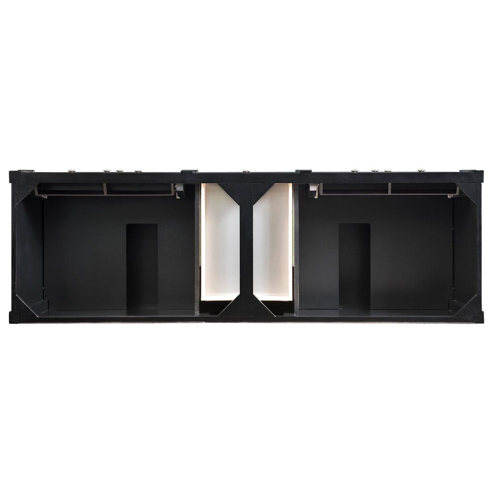 James Martin Vanities Brittany 72&quot; Double Bathroom Vanity in Black Onyx with 3 cm Arctic Fall Solid Surface Top and Rectangle Sinks, , large