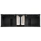 James Martin Vanities Brittany 72" Double Bathroom Vanity in Black Onyx with 3 cm Arctic Fall Solid Surface Top and Rectangle Sinks, , large