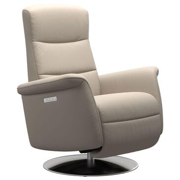 Stressless Mike Large Power Recliner in Paloma Fog, , large