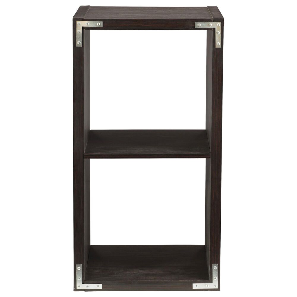 Linon Home Decor Galli 2-Shelf Bookcase in Espresso, , large