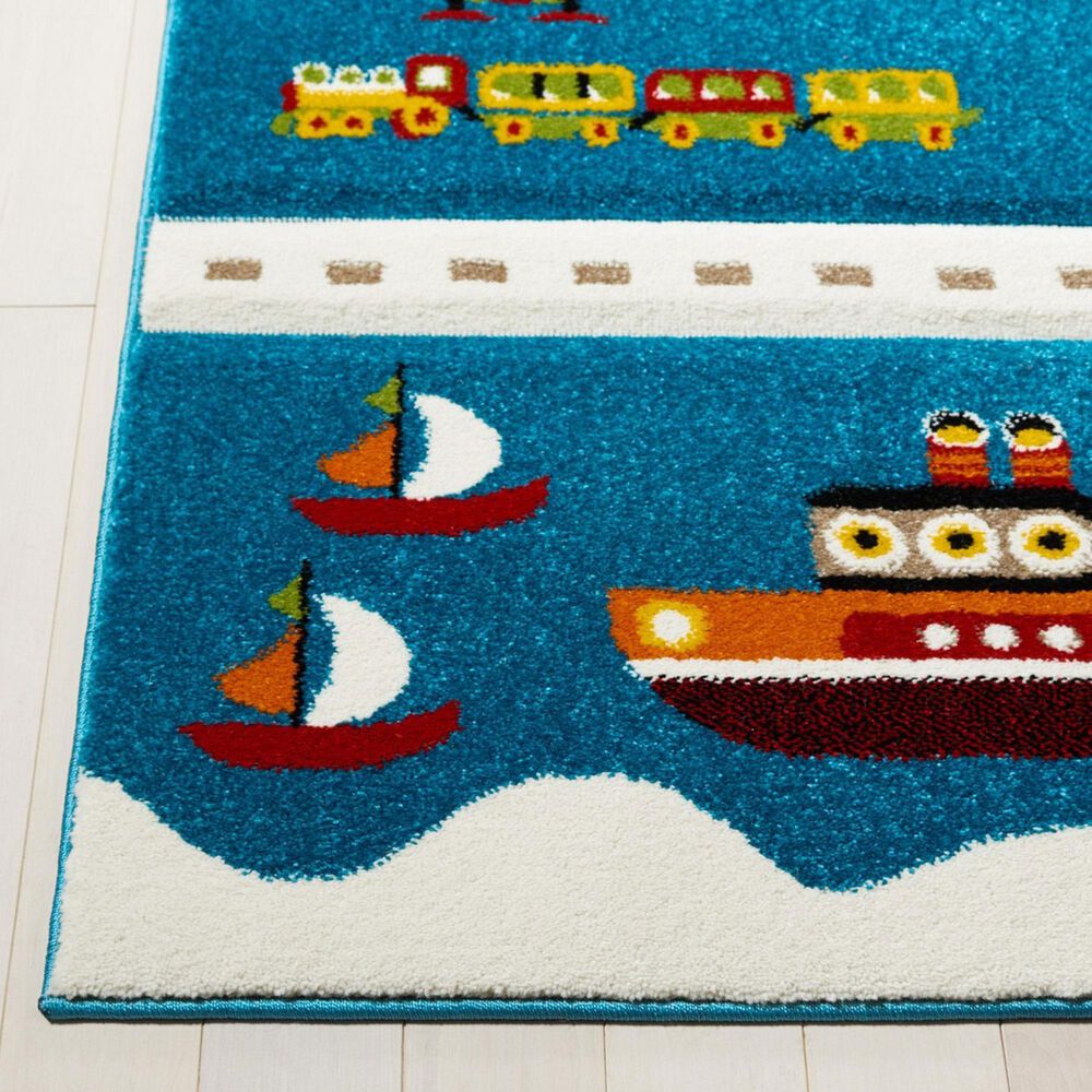 Safavieh Carousel 8&#39; x 10&#39; Blue and Beige Kid Rug, , large