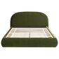 Jennifer Taylor Home Archie Puffy Grounded Queen Upholstered Platform Bed in Olive Green, , large