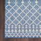 Nourison Positano Southwestern Navy Blue 6" x 9" Indoor/Outdoor Area Rug, , large