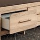 Ashley Kinlanni Storage Bench with Brown Cushion in Tan, , large