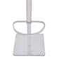 Blue River Crystal Adjustable Swivel Bar Stool in Gray Faux Leather, Stainless Steel and Gray Walnut Veneer, , large