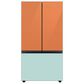 Samsung Bespoke 3-Door French Door Refrigerator Top Panel in Clementine Glass, , large