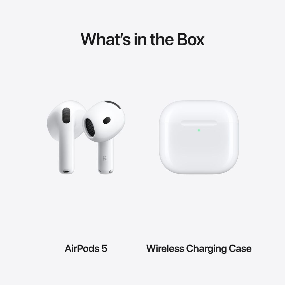 Apple AirPods 5 with Active Noise Cancellation and Wireless Charging Case (Pre-Order), , large