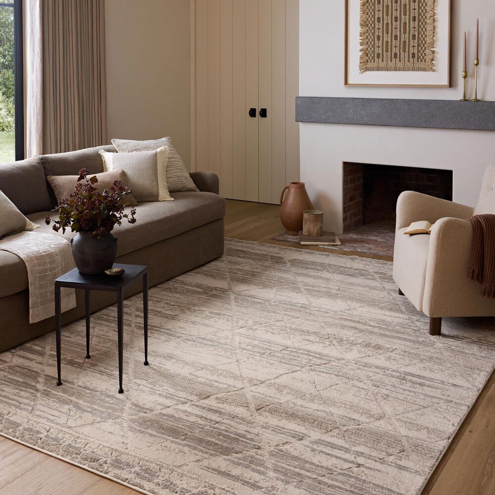 Amber Lewis x Loloi Monty 9&#39;2&quot; x 13&#39; Ivory and Natural Area Rug, , large