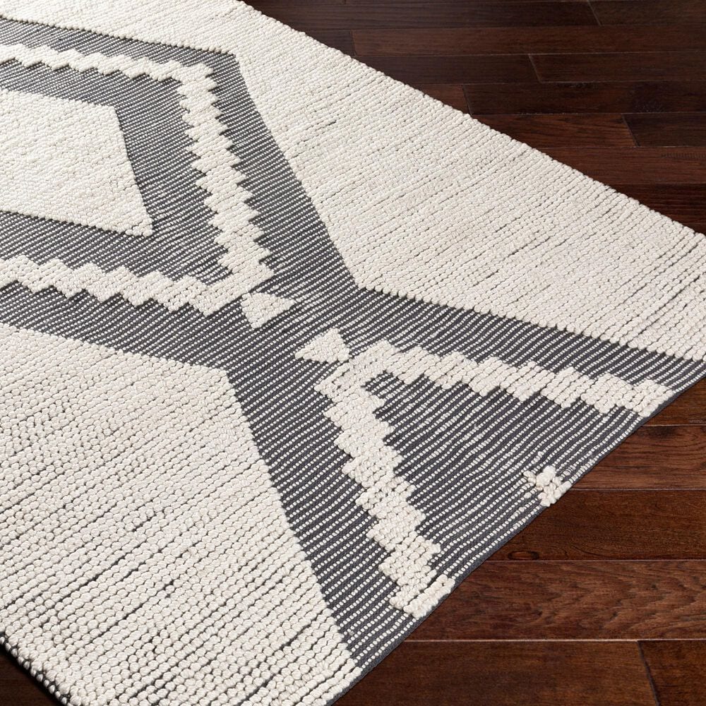Surya Azalea 2&#39; x 3&#39; Black and Ivory Indoor/Outdoor Area Rug, , large