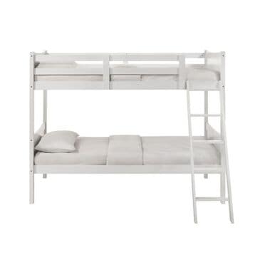 Mayberry Hill Sami Twin Over Twin Bunk Bed in White, , large