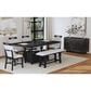 Mayberry Hill Transcend Counter Height Dining Bench in Charcoal, , large