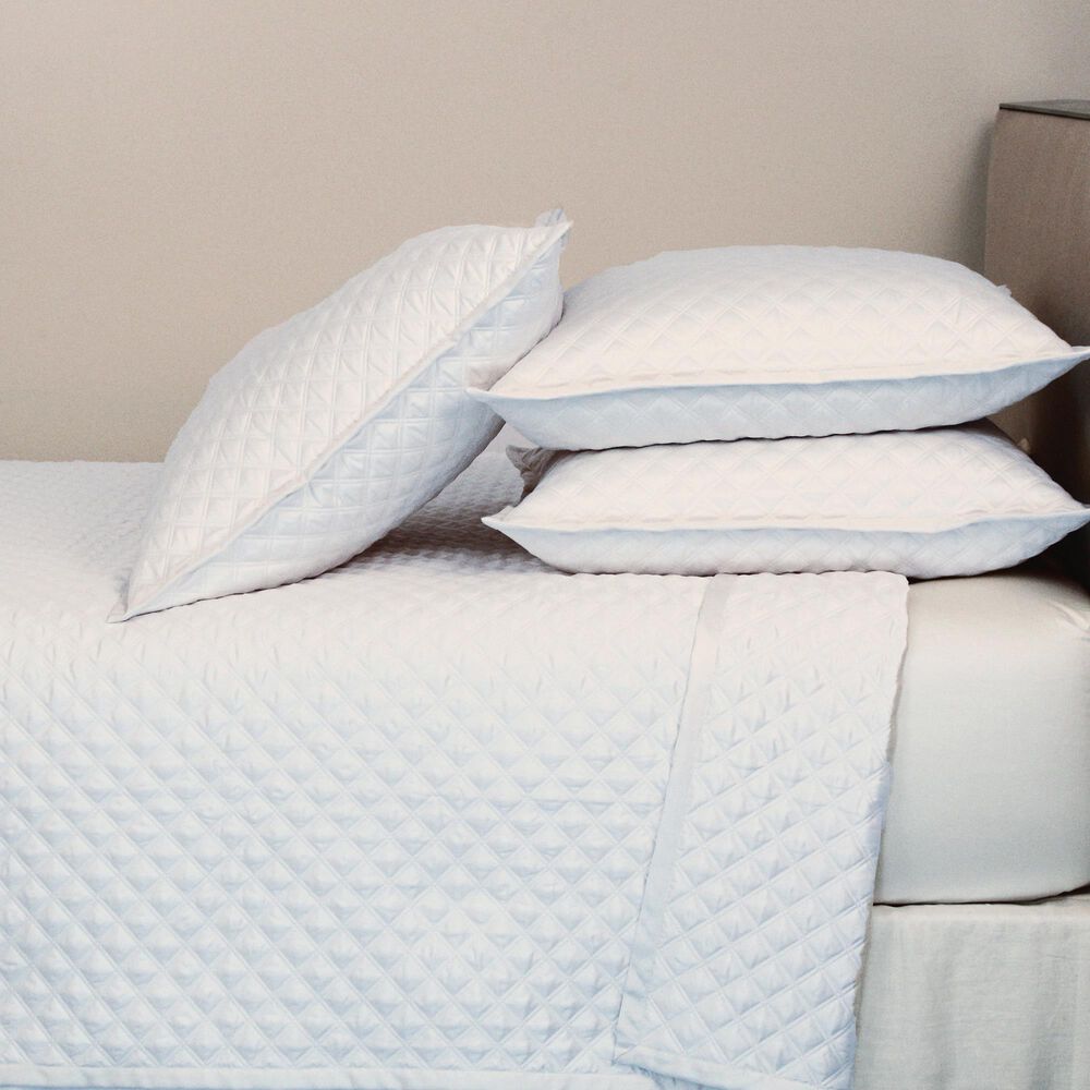 Ann Gish Double Diamond 3-Piece Queen Coverlet Set in White, , large