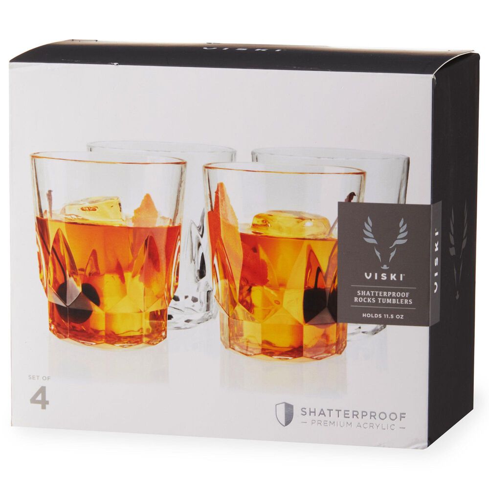 True Shatterproof Acrylic DOF Tumbler in Clear &#40;Set of 4&#41;, , large