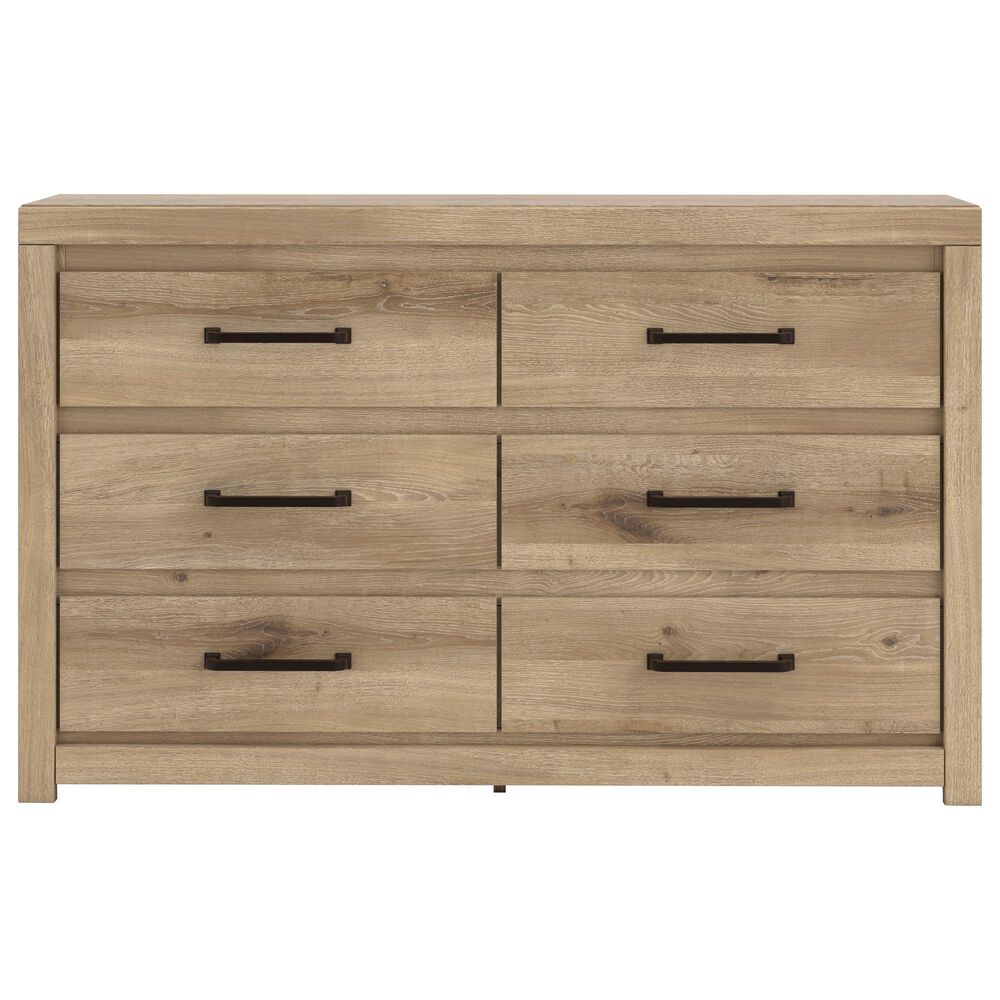 Ashley Brozmont 6-Drawer Dresser in Natural Brown, , large