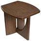 Nicolette Home Phoebe Rectangular End Table in Sienna Brown, , large